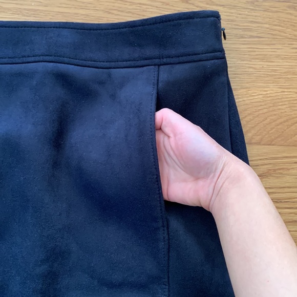 LOFT Navy Midi Pencil Skirt - Picture 3 of 7